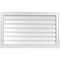 Ekena Millwork Vertical Surface Mount PVC Gable Vent w/ 2"W x 2"H , Brickmould Sill Frame, 36"W x 22"H GVPVE36X2203SN - alternate 1